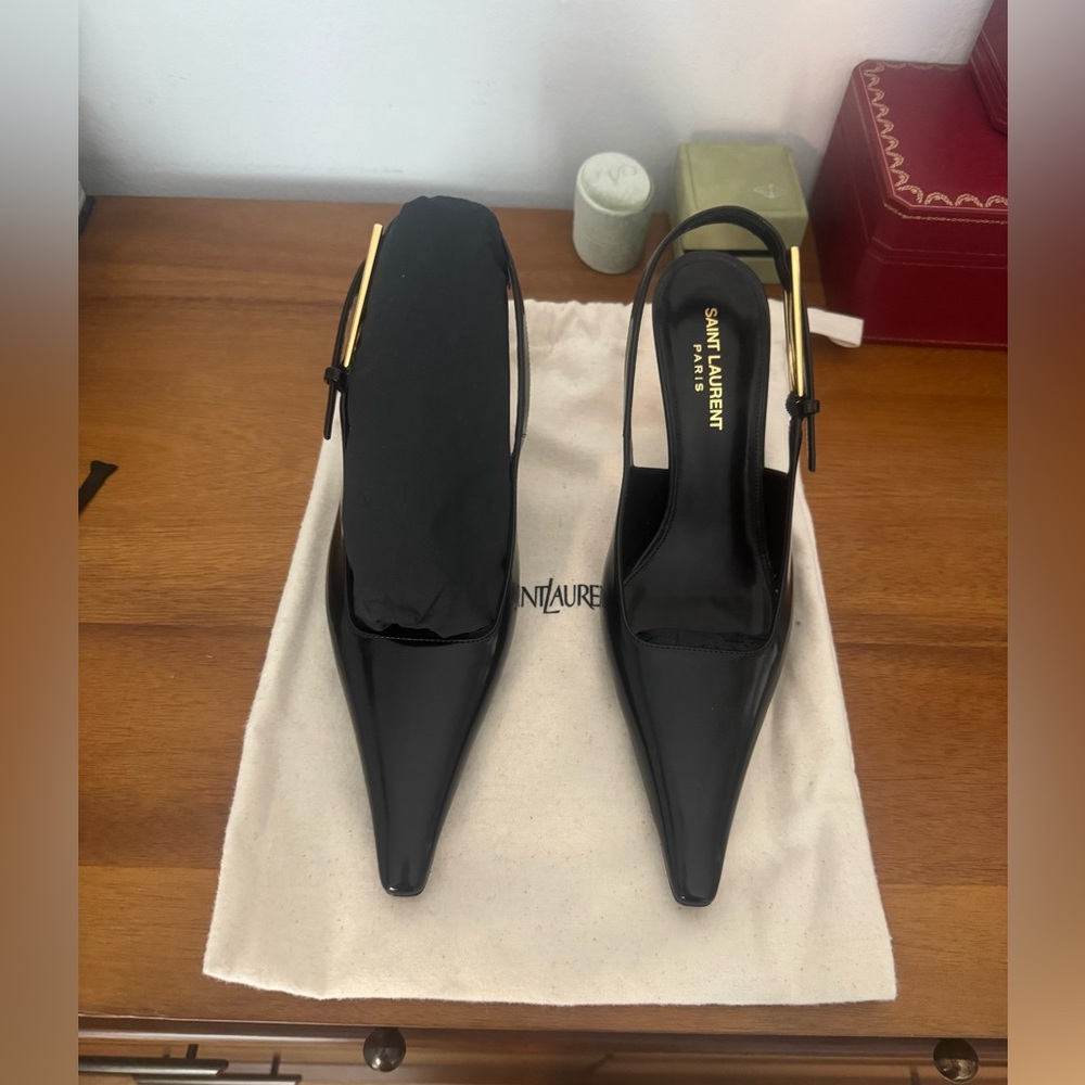 Saint Laurent Lee Slingbacks Heels